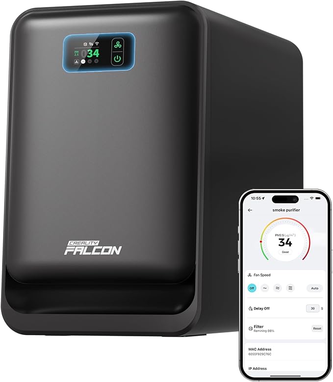 Creality Falcon AP1 Smart Smoke Purifier, 360° Full-circle Purification by Creality