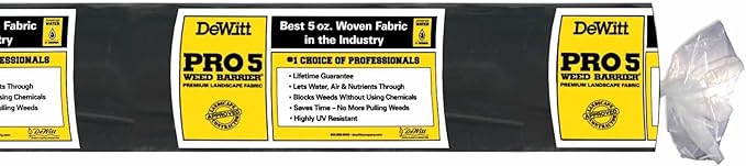 Dewitt 6 x 250 Foot Weed and Mulch Barrier Landscape Woven Fabric Ground Cover - Image 2