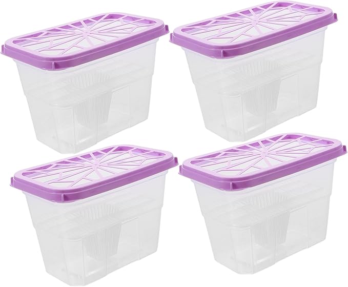 Unomor 4pcs Empty Moisture Absorber Holder Boxes Reusable Plastic Case by Unomor