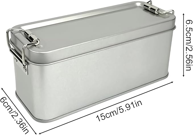 Metal Tin - Portable Container Empty Organizer Rectangular Empty Boxs Cosmetics - Image 8