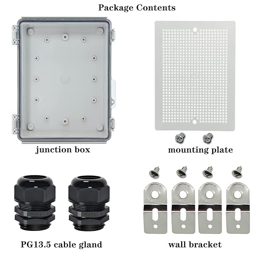 Zulkit Junction Box IP67 Waterproof Electrical Box Hinged Clear Cover Stainless - Image 6