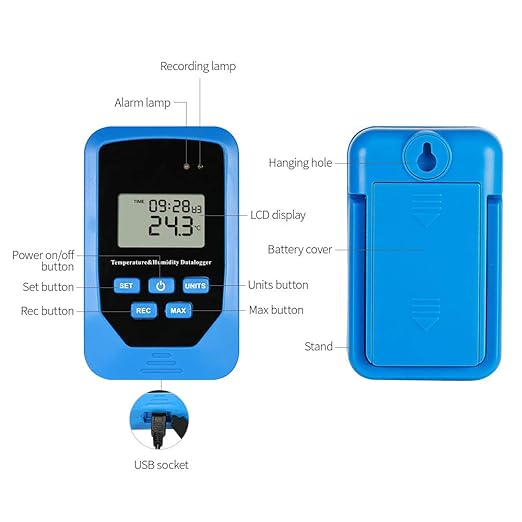 Mini USB Humidity Temperature Data Logger RH Temp Datalogger Recorder Humiture - Image 3
