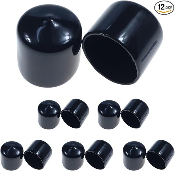 Acocony 15/16 Inch Rubber Cap Round Rubber End Caps PVC Flexible Protector by Acocony
