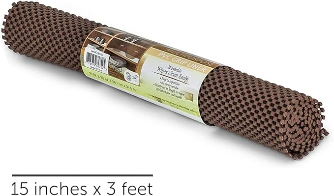 SteadMax Shelf Liner, 15 inches x 6 feet Total, Non-Slip Ultra-Grip Mats - Image 4