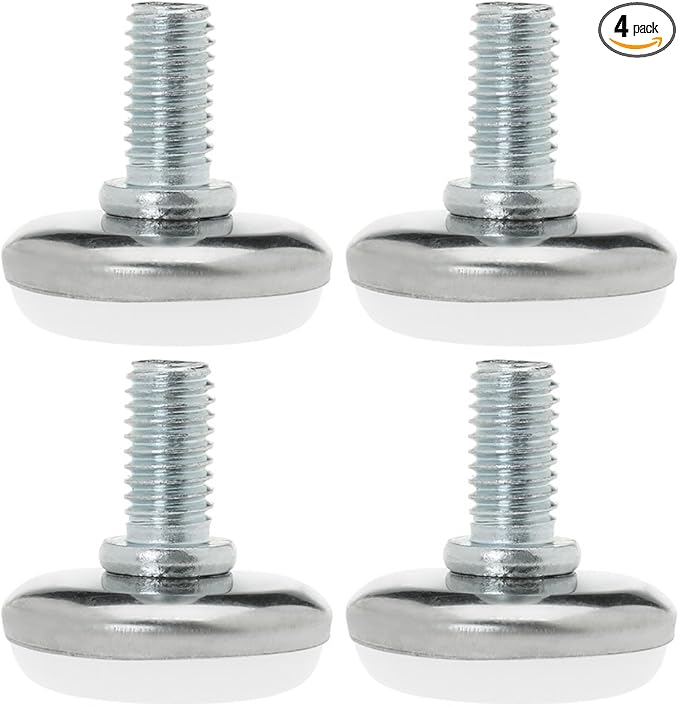 uxcell M8 x 25 x 30mm Screw on Furniture Glide Leveling Feet Floor Protector by uxcell
