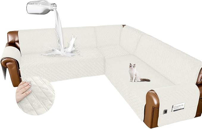 Arfntevss Waterproof Sectional Couch Covers L Shape Washable Velvet Sofa Cover by Arfntevss