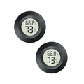 2pcs Mini Hygrometer Thermometer Indoor Outdoor Round Humidity Meter by Maiweitong