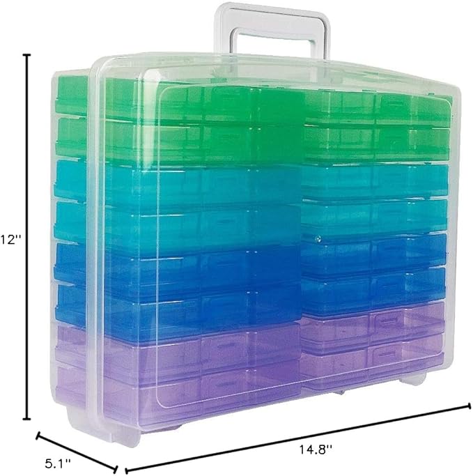 novelinks Transparent 4" x 6" Photo Organizers and Photo Storage Box - Image 8