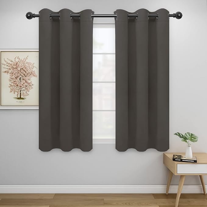 Easy-Going Blackout Curtains for Bedroom, Solid Thermal Insulated Grommet and by Easy-Going