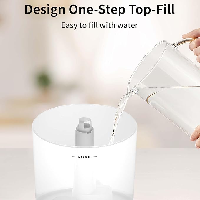 Humidifiers for Bedroom, Cool Mist Top Fill Diffuser - Image 5
