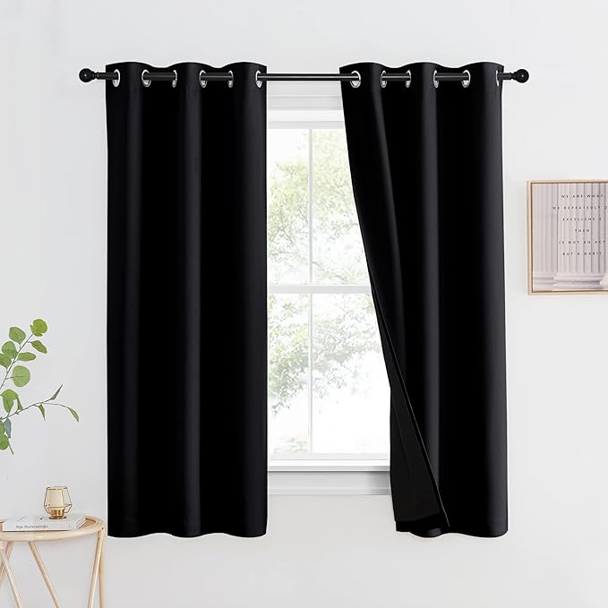 NICETOWN Complete 100% Blackout Curtain, Thermal Insulated & Energy Efficiency by NICETOWN