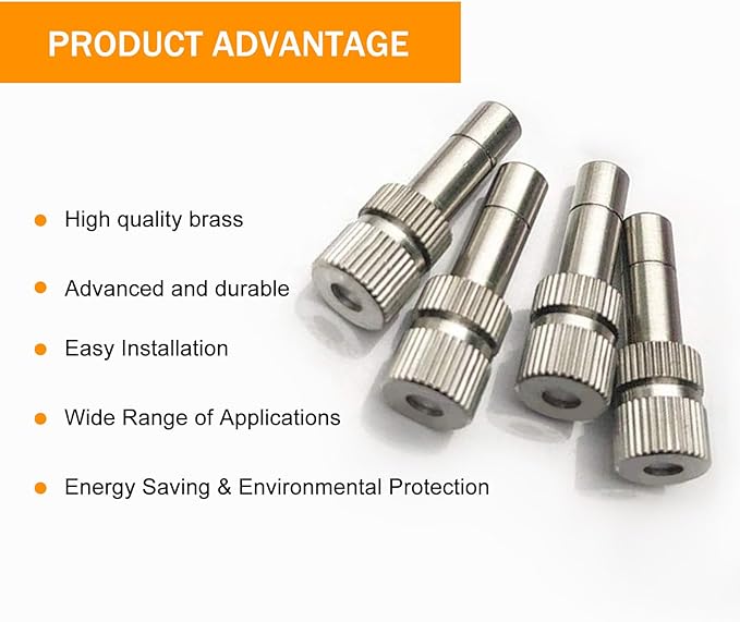 20pcs Brass Mister Nozzles, 6mm Misting Nozzles - Image 5