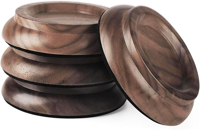 Upright Piano Caster Cups, Furniture Leg Pad Set of 4, by Unknown