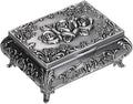 Hipiwe Vintage Metal Jewelry Box Small Trinket Jewelry Storage box by Hipiwe