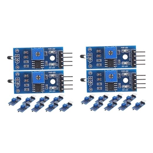 DOITOOL 20pcs Pin Thermosensitive Relay Modules Photoresistor Module Detection by DOITOOL