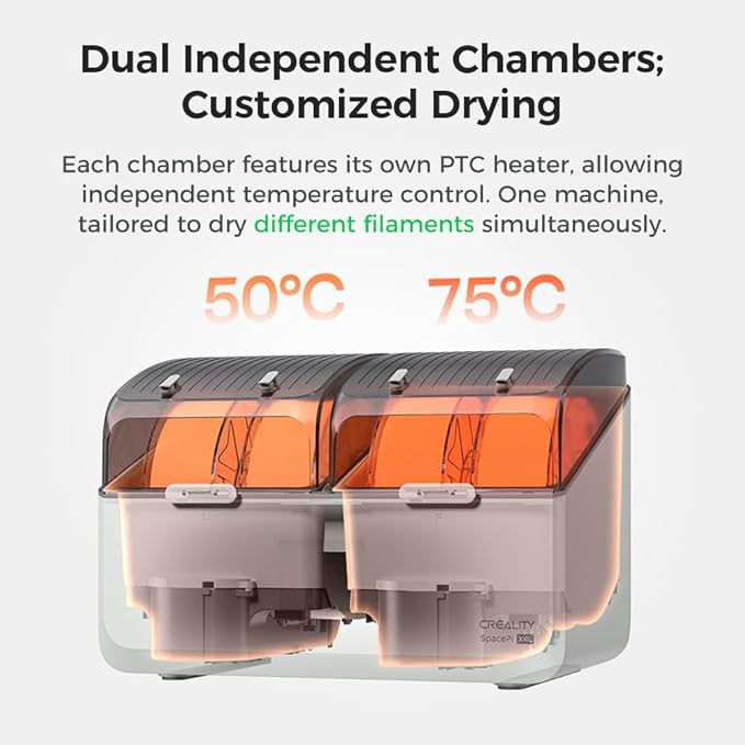 Creality Filament Dryer, Space Pi X4L Filament Storage Box - Image 4