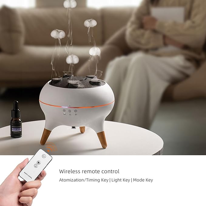 Jellyfish Essential Oil Diffuser, 250ml Ultrasonic Aromatherapy Humidifier - Image 6