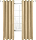 ChadMade Blackout Lined Premium Velvet Curtain Cream 100Wx120L Inch, Eyelet by ChadMade