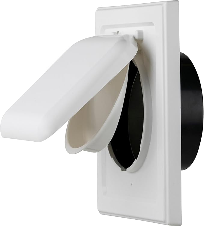 NO-PEST VENT, Exclusive Dual Door Dryer Vent Cover Outdoor 4 inch by No-PestVent