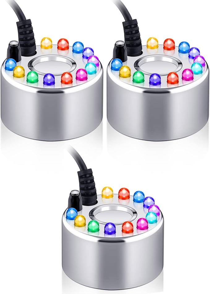 Yaomiao 3 Pcs Halloween Mist Maker Fogger Small Ultrasonic Fog Machine Fountain by Yaomiao
