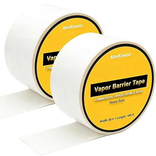2 Rolls Crawl Space Vapor Barrier Tape by AireKouzia