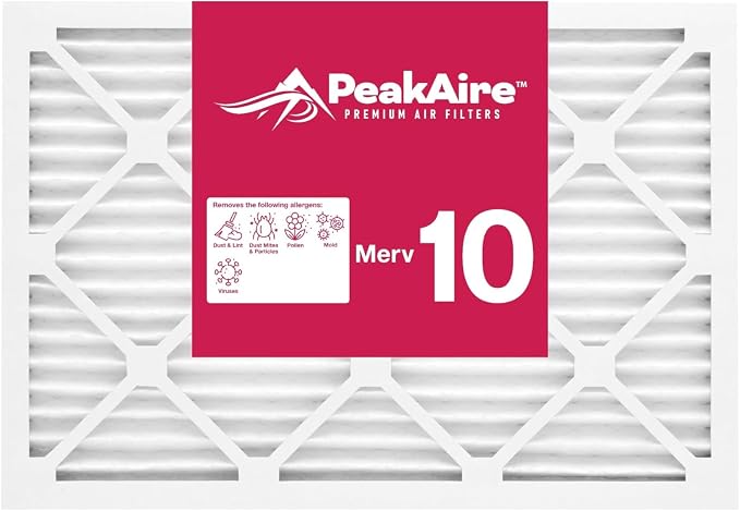 Merv 10 Standard 12" x 16" x 1" Air Filter by PeakaireFIlters