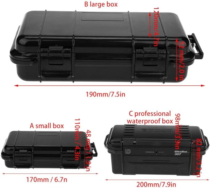 Tbest Outdoor Waterproof Shockproof Airtight Survival Box Storage Container - Image 6