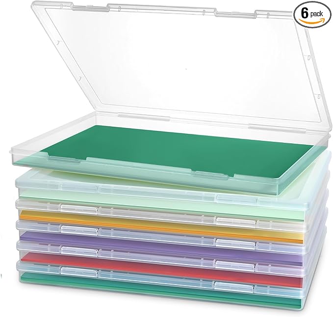Photo Storage Box, 6 Pack Board Game Storage Containers by Unknown