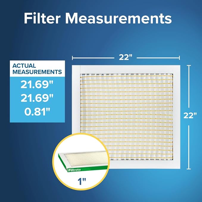 Filtrete 22x22x1 AC Furnace Air Filter, MERV 8, MPR 700, Tough on Pollen - Image 2