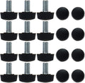 uxcell M6 x 10 x 16mm Leveling Feet Adjustable Leveler Floor Protector by uxcell