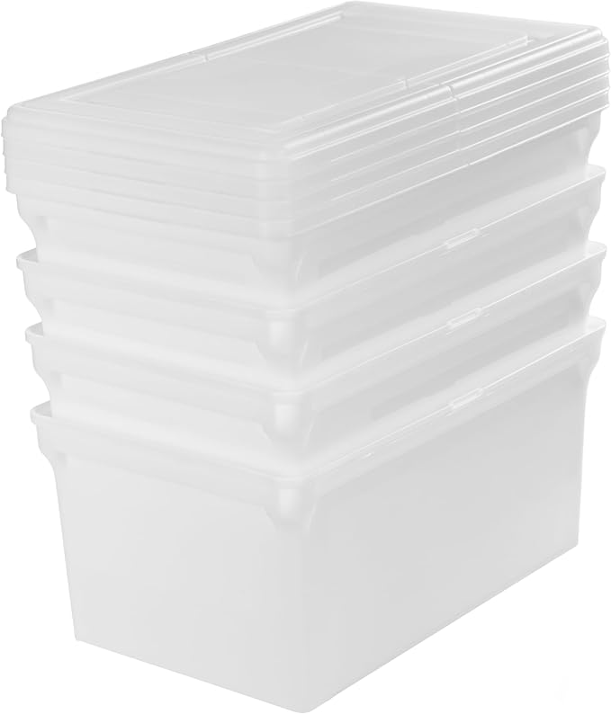 IRIS USA File Box, File Organizer w/Hinged Split Lid - Image 7