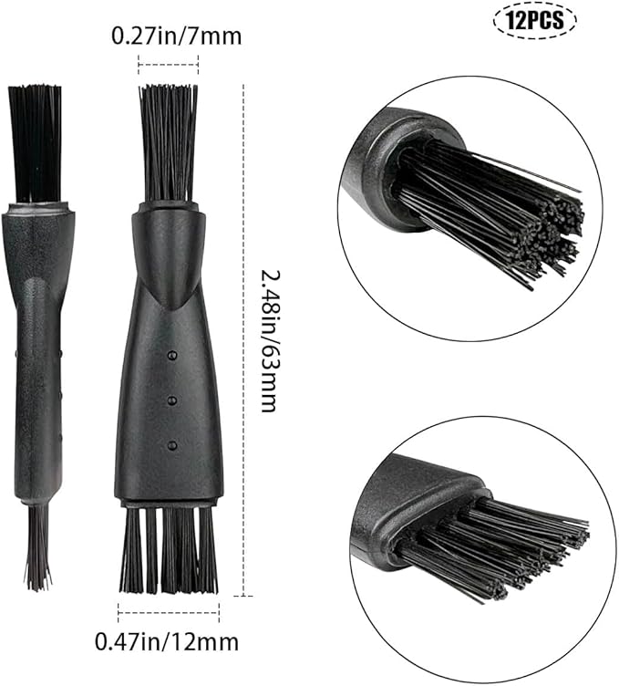 24pcs Men's Electric Shavers Cleaning Brush Double-Sided Shavers Brush Hair - Image 3