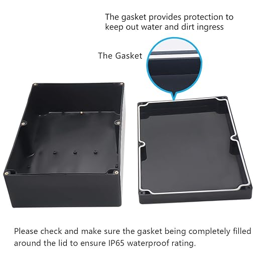 Junction Box, Zulkit Project Box IP65 Waterproof Outdoor Box ABS Plastic - Image 4