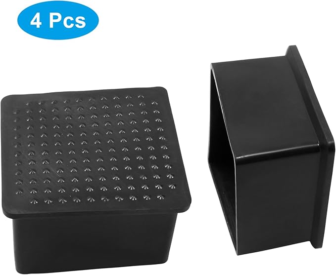 BokWin 4 Pcs Chair Leg Caps 2 Inch*2 Inch Square Furniture Floor Protectors - Image 2