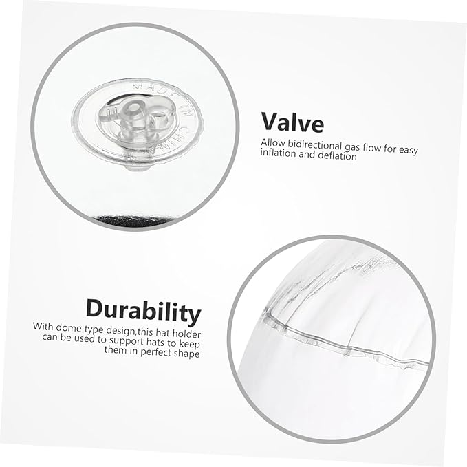Inflatable PVC Hat Holder Baseball Cap Shaper Tabletop Support - Image 3