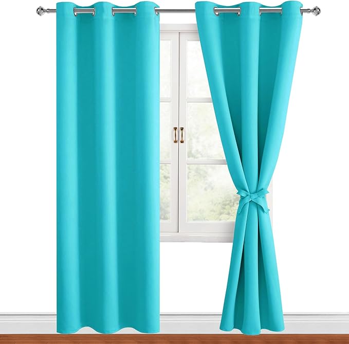 Hiasan Blackout Curtains for Bedroom, 38 x 84 Inches Long by Hiasan