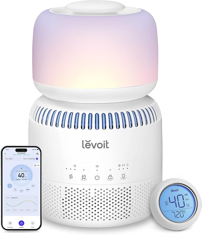 LEVOIT Evaporative Humidifiers for Bedroom Baby, Dual Air and Water Filters by Levoit