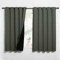 NICETOWN Dark Mallard 100% Blackout Lined Curtains, 2 Thick Layers Completely by NICETOWN