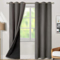 BGment Grey Blackout Curtains 84 Inches Long 2 Panels Set by BGment