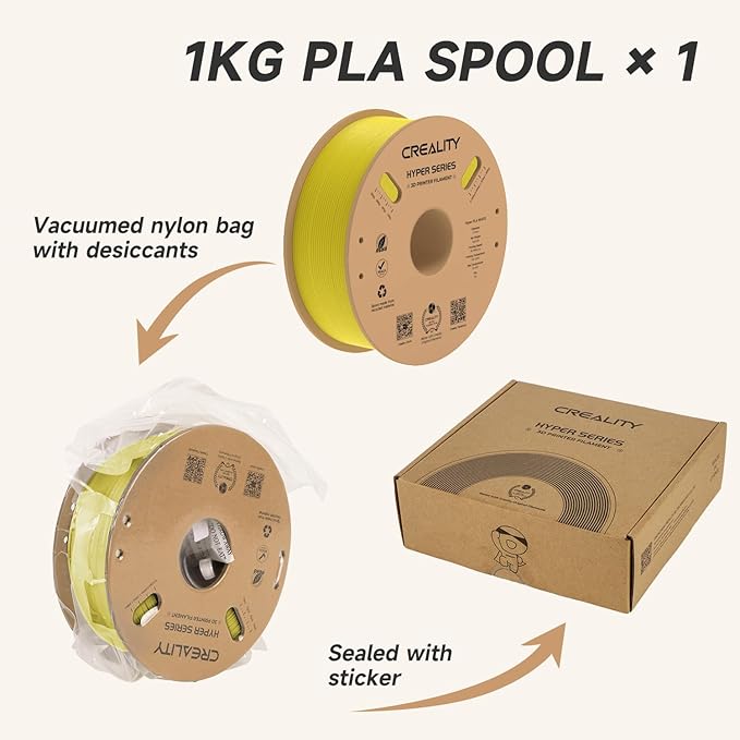 Official Creality Hyper PLA Filament 1.75mm, High Speed 30-600mm/s Rapid 3D - Image 7