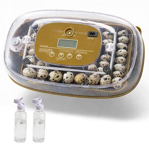 HIRALIY Incubator for Hatching Eggs, 48 Quail Capacity, Chicken & Quail Egg by HIRALIY