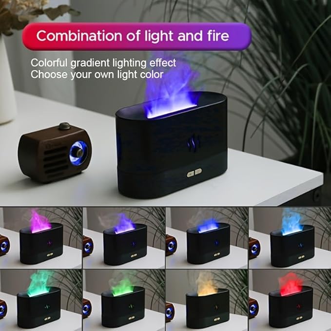 Modern Portable EmberAire Cool Mist Faux Fire Humidifier - Image 3