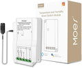 MOES WiFi Smart Temperature and Humidity Switch Module Sensor, Dual Relay by MOES