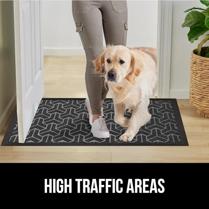 GORILLA GRIP 100% Waterproof All-Season WeatherMax Doormat, US Designed Natural - Image 6