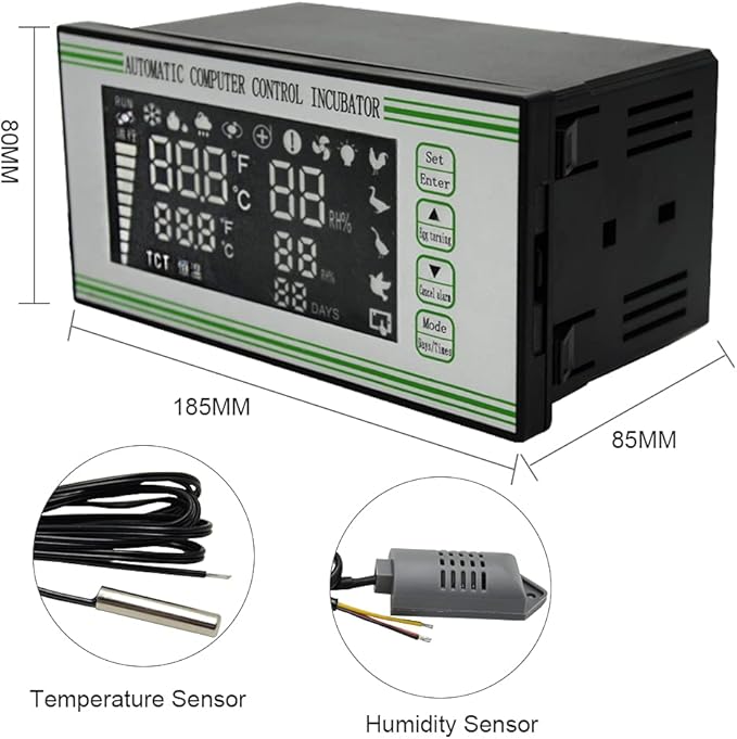 Fully Automatic XM-18S Incubator Controller Thermostat Temperature Humidity - Image 2