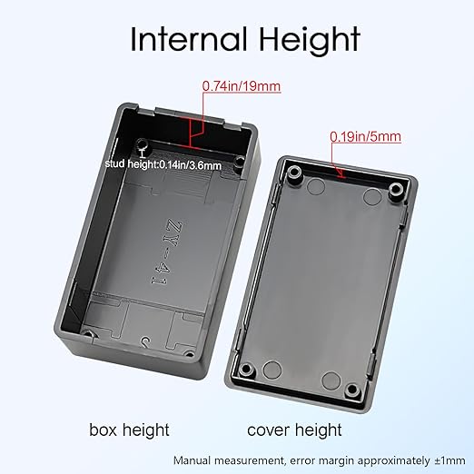 Project Box 8 Pieces Electrical Box Small Junction Box ABS Plastic Enclosure - Image 5