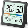 NOKLEAD Hygrometer Indoor Thermometer, Desktop Digital Thermometer by NOKLEAD