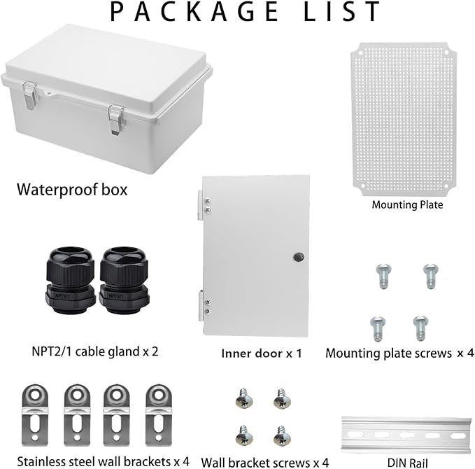 Waterproof Outdoor Electrical Box Junction Box Weatherproof IP67 ABS Plastic - Image 5