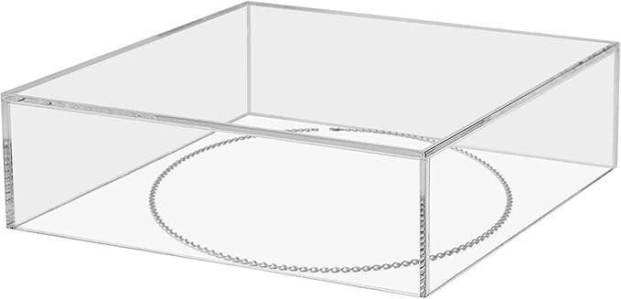 6 Pack Clear Acrylic Display Box Counter Retail Merchandise Storage Bin No Lid - Image 6