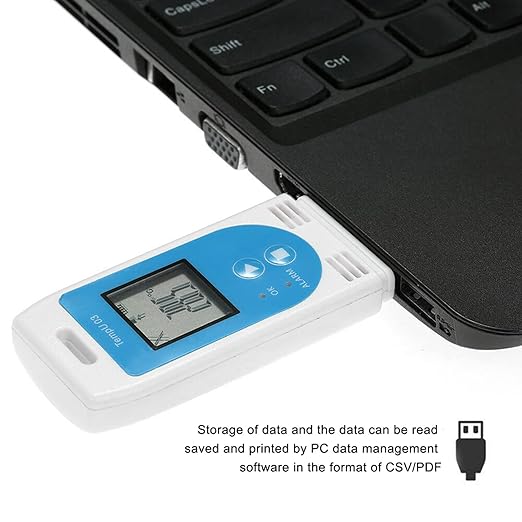 LCD USB Temperature and Humidity Data Logger, PDF Recorder - Image 5